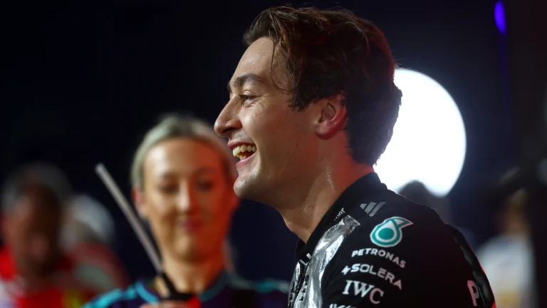 Mercedes Drivers React After Intense, Divided Singapore F1 Qualifying 5 i can confirm the old car is not bad george russell reacts to 1 Mercedes Drivers React After Intense, Divided Singapore F1 Qualifying